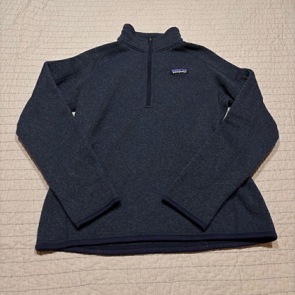 Patagonia Sweater Womens S Blue Better Quarter Zip Hiking Fleece
